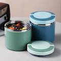 Miniatyrbild 5 av 5: Läckagesäker Lunch Bento Box Rostfritt Stål Soppkopp Matbehållare Termisk Lunch Frukostkopp 630ML Rosa
