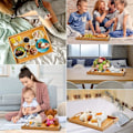 Miniatyrbilde 5 av 5: (Naturlig,1)Frokostbrett, Bambusserveringsbrett, Stort serveringsbrett