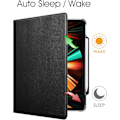 Miniatyrbilde 3 av 4: Svart, Etui for iPad Pro 12,9 tommer 2022/2021/2020/2018 (6./5./4./3. generasjon) - [Pennlagring] 360° roterende deksel Auto Sleep/Wake Etui Swivel