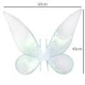 Miniatyrbilde 2 av 3: Fe-kostyme med alfevinger for småbarn - sommerfuglformede vinger for jenter green