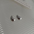 Miniatyrbillede 5 af 5: High-end simple metal C-formet geometrisk stilet plys øreringe kvinde øre