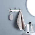 Miniatyrbillede 3 af 5: Rustfri frakkeholder vægmonteret rustfrit stål 3-krog håndklæde krog 3-Hook
