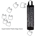 Miniatyrbilde 4 av 5: 2 stk Plastposeholder Dispenser Hengende Foldbar Mesh Søppelpose Søppelposer Holder Organizer
