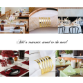 Miniatyrbillede 5 af 5: Servietringe sæt med 12 guld stof servietter holder til bryllup fest jul Thanksgiving 12PC
