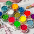Miniatyrbild 2 av 5: 30 färger nagelpulver pigment fluorescerande nagelpulver iriserande pulver pigment nagelpulver för nagelkonst
