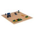 Miniatyrbillede 3 af 5: 5 stk. Klassiske baseplader 10\" X 10\" Stakbar murstensbaseplade kompatibel med alle større mærker Baseplade Sandy Yellow