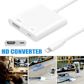 Pikkukuva 1 / 5: Lightning HDMI -digitaalinen AV-TV-kaapeliadapteri, yhteensopiva Apple iPhone X 8 7 6 Plus iPadin kanssa