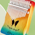 Miniatyrbillede 2 af 5: Carlinba Tommelfingerharpe 17 Tone Fem Finger Harpe Farverig Sommerfugl Begynder Fingerharpe