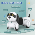 Miniatyrbillede 2 af 5: Fjernbetjent elektronisk hund til børn - Robotkæledyr Interaktive robotdyr Smart RC hvalp Programmerbar med gående og dansende legetøj til piger drenge