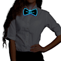 Miniatyrbilde 3 av 5: Lysende slips, Man Led lysende slips med strømkabel, 3 blinkmoduser Led glødeslips, justerbar belyst slips Blue