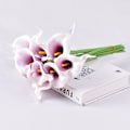 Miniatyrbillede 1 af 4: Kunstig Calla Lily 10 stk. Orange Blomster Kunstige Liljer Blomsterbuket Falske Calla Liljer Plante Dcor Til Blomsterarrangement Bryllup, Braidal, H 2 10pcs