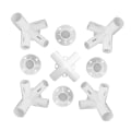 Miniatyrbillede 1 af 5: Forbind reservedele til pavillonmarkise teltfødder hjørnecenterkonnektor telttilbehør 9PCS
