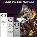 Pikkukuva 4 / 5: Unisex Led-valolla varustettu pipo, USB-ladattava, handsfree, 4 Led-otsalamppuhattu, lämmin talvinen neulottu hattu Led-taskulampulla patikointiin, pyöräilyyn, leirintään 21