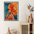 Miniatyrbild 3 av 5: DIY 5D Diamantmålning Set Full Version Kvinna, 30x40cm Diamantbroderi Digital Målning Set Tillbehör, Korsstygn Canvas Vardagsrum Sovrum