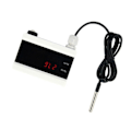 Miniatyrbild 4 av 5: WiFi Temperatur Sensor Tuya Termometer Detektor Digital Display Hem Smart Life App Alarm Frys Vattenlarm EU-kontakt