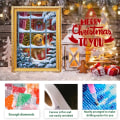 Miniatyrbillede 2 af 5: Julehunde Diamantmaleri Juletræ DIY 5D Diamantkunst Sæt Diamantmaleri Tilbehør til Voksne og Børn 12x16 Tommer