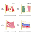 Pikkukuva 2 / 3: Rintaneula Liput Pins Maan Merkit Emali Pins2kpl Singapore