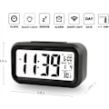 Miniatyrbild 3 av 5: Kreativ väckarklocka morgon snooze väckarklocka väckarklocka LED bakgrundsbelyst skärm digital display med kalenderdatum, temperatur, tid, smart indikator