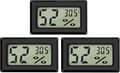 Mini digital LCD-termometer hygrometer temperatur fuktighet -50~70℃ 10%~99% RH bärbar termometer termo hygrometer indikator 3 st