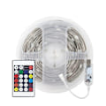 Miniatyrbilde 1 av 5: 10m RGB skinnledning lysende lysstreng Bluetooth stemmestyring APP-kontroll julelysdekorasjon lysende skilt