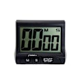 Miniatyrbillede 1 af 2: Bærbar digital nedtællingstimer ur stort LCD-skærm alarm til køkkenkok stor LCD digital køkkenmadlavningstimer