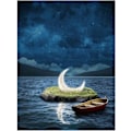 Pikkukuva 1 / 5: 5D DIY Aikuisten Digitaalinen Timanttimaalaussetti 12x16 Tuumaa Moonfall Pyöreä Täysi Timanttimaalaussetti Kotiseinän Koristeluun