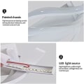 Miniatyrbilde 5 av 5: LED innendørs vegglampe, 22W moderne vegglampe, akrylbelysning vegglampe 1800LM varm hvit 3000K for stue soverom hall trapp