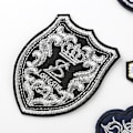 Miniatyrbillede 3 af 5: 22 stykker computerbroderede logo-broderistof, badges, sko, hatte, tasker, tøjtilbehør, stoflogo