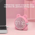 Miniatyrbillede 5 af 5: Sød Børne Bluetooth Højtaler Vækkeur Børne Soveværelse Vækkeur Soveværelse Barn Elektronisk Ur Snooze Vækkeur