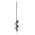 Miniatyrbillede 4 af 5: Havebor Auger Bor Twist Bor Havegravning Hul Plantningsværktøj Havebor 5x22cm