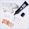 Miniatyrbild 3 av 5: Gel nagellack 10 ml nagelkonst UV-gellack för nagelstämpelplatta 12 färger