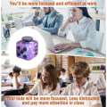 Miniatyrbilde 5 av 5: Sekskantet terning stressavlastningsleke stresskube, leketresskube for barn og voksne.