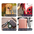 Miniatyrbillede 4 af 4: Beskyttende holder til Airtag-etui, Air Tag-etui i læder med nøglering 2 stk. Red