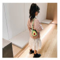 Miniatyrbilde 5 av 5: Frukt Avocado Form Design Jenter Veske Canvas Crossbody Bag Chic Skulder Bag Brown