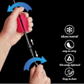 Miniatyrbilde 3 av 5: 4 stk fiskestang holder stropper fluefiskeutstyr fiskeutstyr slips silikon strekkbar stang holder