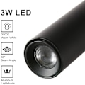 Miniatyrbillede 5 af 5: Sort læselampe, fleksibel svanehals LED-lampe 3W 3000K vægmonteret læselampe 240V med afbryder til soveværelser indendørs stue