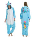 Miniatyrbild 1 av 3: Unisex Flanell Djurpyjamas En-delad Nattkläder Hoodie Sovkläder Fest Cosplay Djur Siamesiska Pyjamas L