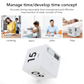 Miniatyrbild 5 av 5: Kubtimer, pretmess Gravity Flip Kök Timer För Tidsstyrning Och Nedräkningsinställningar 15-20-30-60 Minuter