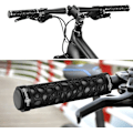 Miniatyrbilde 4 av 5: 1 par MTB styrehåndtak, acex ergonomisk sykkelgrep 2 endestykker, sklisikkert MTB-grep med dobbel lås 22 mm diameter, svart