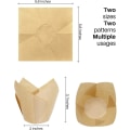 Miniatyrbillede 2 af 5: Cupcake Liner, 250 stk. Cupcake Liners, Fedtsikre Cupcake Wrappers i 3 farver