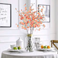 Miniatyrbilde 3 av 4: 4 stk Kunstig orkidé silkeblomst falsk blomsterbukett falsk dansende dame orkidé falsk Phalaenopsis orkidé for Diy