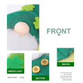 Miniatyrbillede 3 af 4: Irsk grøn kløver ansigtsløs dukke Rudolph actionfigur Female Style