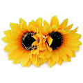 Miniatyrbillede 2 af 5: 6 stk. solsikke hårklemmer blomsterhårnåle dekorationer hårspænder barretter