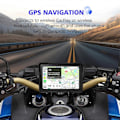 Miniatyrbillede 4 af 5: Motorcykel 5 Tommer Bluetooth Bærbar Skærm GPS Navigation IP67 Vandtæt Trådløs Carplay Android Auto MP5 Afspiller