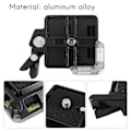 Miniatyrbild 5 av 5: Snabbkopplingsplatta Plattformfäste Bas Videokamera Stativ Monopod Kula för DSLR Kamera QR40 1/4, 3/8 Skruv