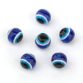 Miniatyrbilde 2 av 5: 100 stk blå onde øyne perler øyeperler håndlagde harpiksperler charms for diy armbånd halskjede smykkefremstilling 10MM