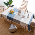 Miniatyrbild 1 av 5: Rektangulär linnebomullsbordduk, rektangulärt bord C