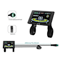 Miniatyrbillede 5 af 5: Elektrisk Cykel Display H-100 LCD Display Kontrol 24V - 72V Hastighedsmåler 5pin Speedometer Vandtæt Stik