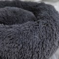 Miniatyrbillede 2 af 5: Dyre seng 40 cm rund donut blød, skridsikker og vaskbar - Hunde og katte lysegrå seng til hunde seng til katte sofa til hunde sofa til hunde
