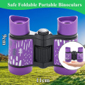 Miniatyrbild 2 av 2: Barnkikare Kompakt Fällbara Kikare Barn Pojkar Flickor Födelsedagspresent 4x30 Mini Kikare Vattentät Purple